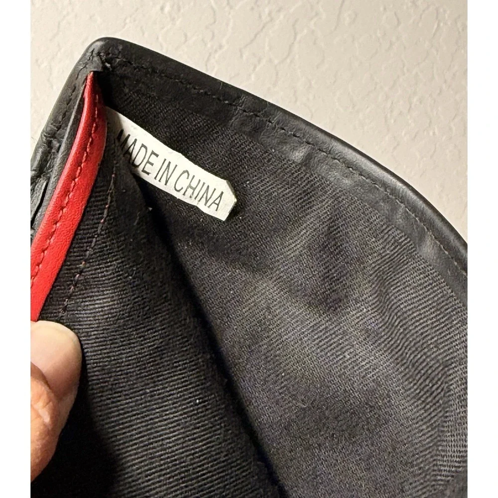 BMW M Series Quilted Nylon & Leather Bifold Wallet Black Car Lover Rare Dad